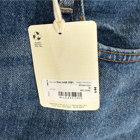 NWT ANA Highest Rise Dad Jeans Womens 16 Straight Leg Button Fly a.n.a - Picture 6 of 11